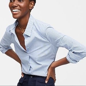 Blue and White J.Crew shirt